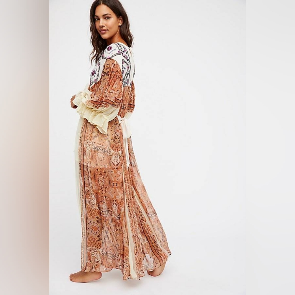 ♦️RARE♦️Free People Marigold Maxi Jumpsuit, Size XS FIRM PRICE - Picture 2 of 16